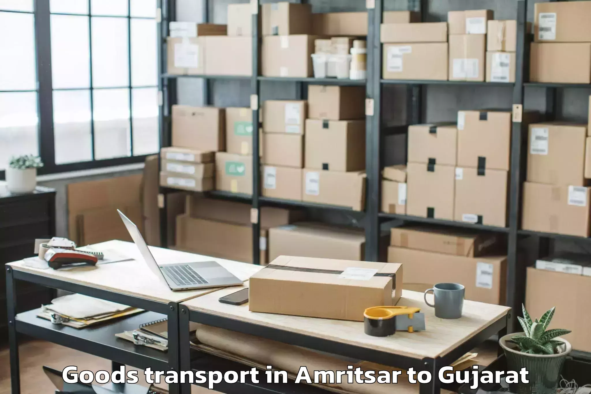 Efficient Amritsar to Sagbara Goods Transport